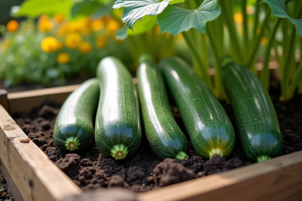 courgettes potager